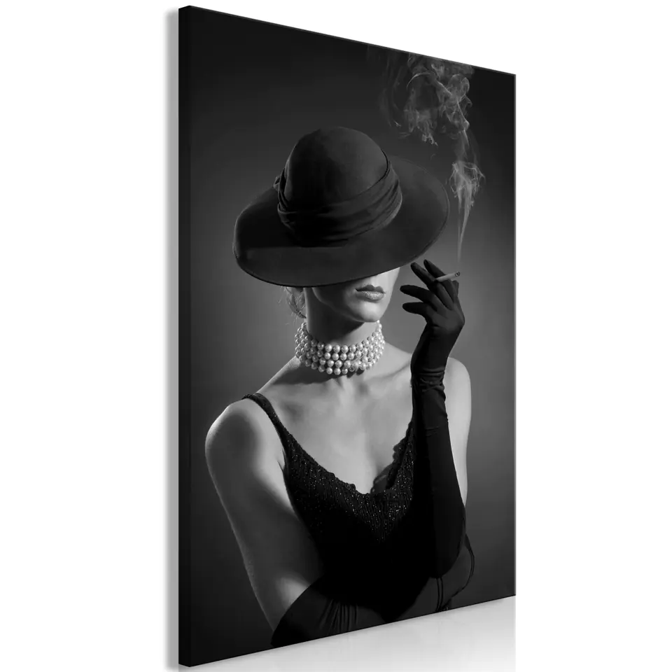 ⁨Obraz - Czarna elegancja (1-częściowy) pionowy (rozmiar 60x90, wykończenie Premium Print)⁩ w sklepie Wasserman.eu