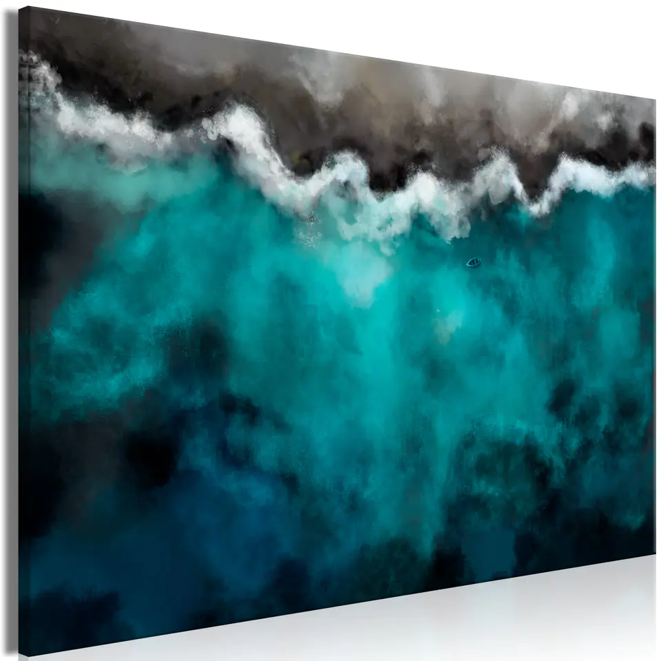⁨Obraz - Błękitna laguna (1-częściowy) szeroki (rozmiar 90x60, wykończenie Standard)⁩ w sklepie Wasserman.eu
