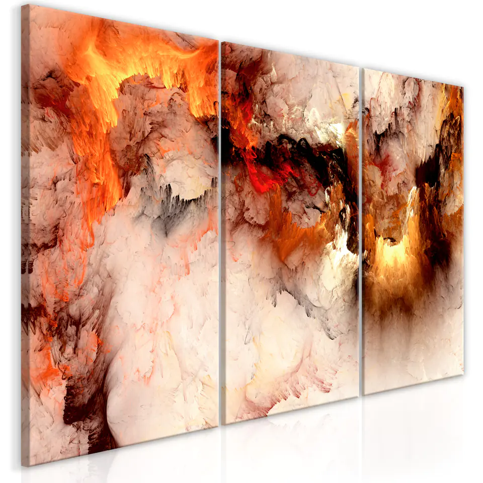 ⁨Picture - Volcanic Abstraction (3-piece) (size 60x30)⁩ at Wasserman.eu