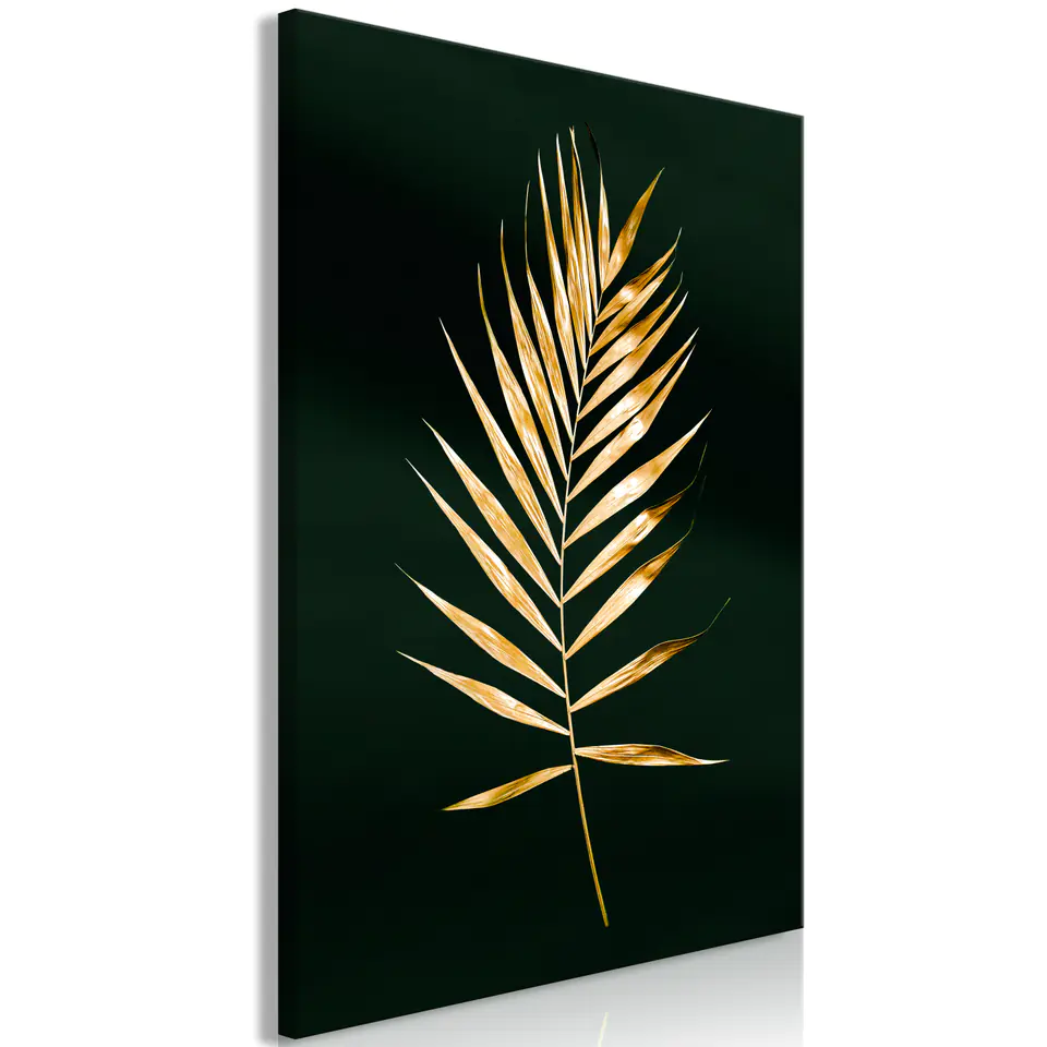 ⁨Picture - Sophisticated leaf (1-piece) vertical (size 60x90)⁩ at Wasserman.eu