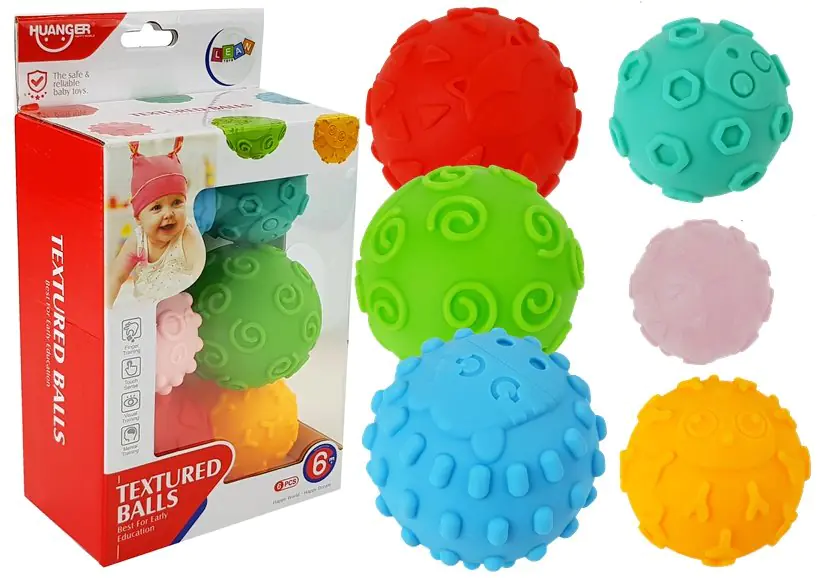 ⁨Sensory Balls Colorful Balls for Infants 6 pcs⁩ at Wasserman.eu