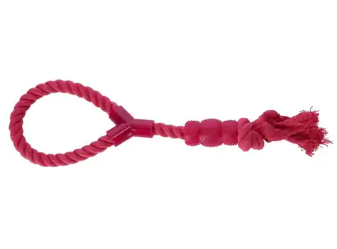 ⁨Dingo Dog Toy - Denta Fresh Cord with Teether 41cm pink⁩ at Wasserman.eu