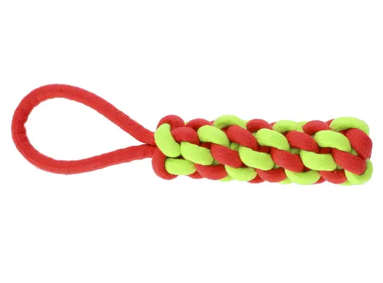 ⁨Dingo Dog Toy - Cob with handle Energy 32cm red-green⁩ at Wasserman.eu