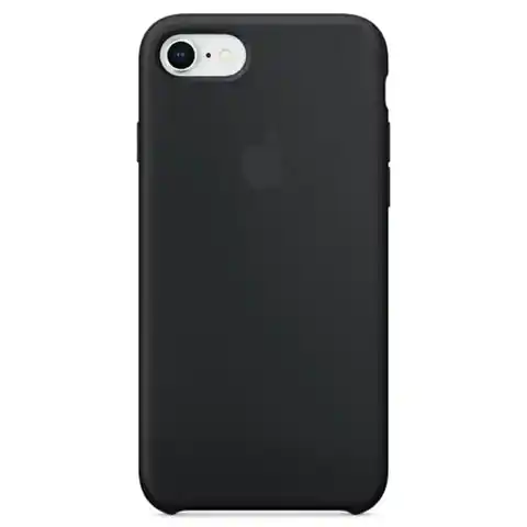 ⁨Etui Apple MQGK2ZM/A iPhone 7/8/SE 2020 /SE 2022 czarny/black Silicone Case⁩ w sklepie Wasserman.eu