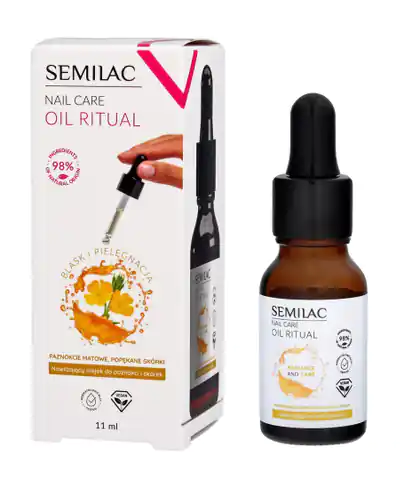 ⁨SEMILAC Nail Care Oil Ritual Moisturizing Oil for Nails and Cuticles 11ml⁩ at Wasserman.eu