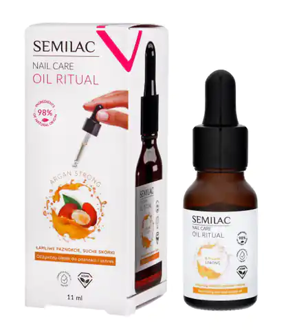 ⁨SEMILAC Nail Care Oil Ritual Nourishing Nail and cuticle Oil 11ml⁩ at Wasserman.eu