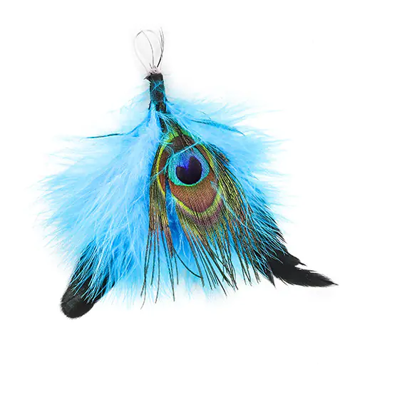 ⁨Peacock feathers eye 14-16cm (3pcs.) GR-FE018 FIORELLO 170-2622⁩ at Wasserman.eu