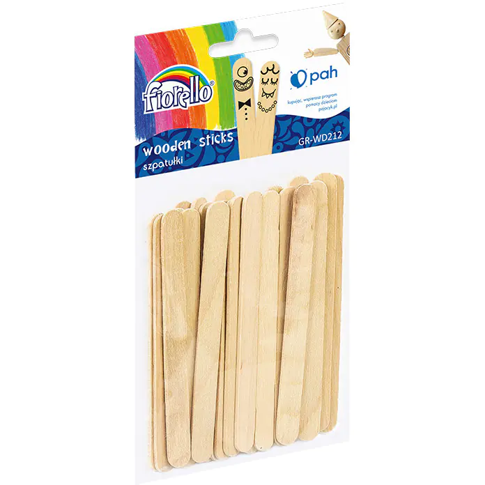 ⁨Wooden decorations spatulas 24pcs. GR-WD212 FIORELLO 170-2610⁩ at Wasserman.eu