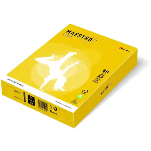 ⁨Photocopying paper A4 80g MAESTRO COLOR IG50 sulfur yellow Intensive⁩ at Wasserman.eu