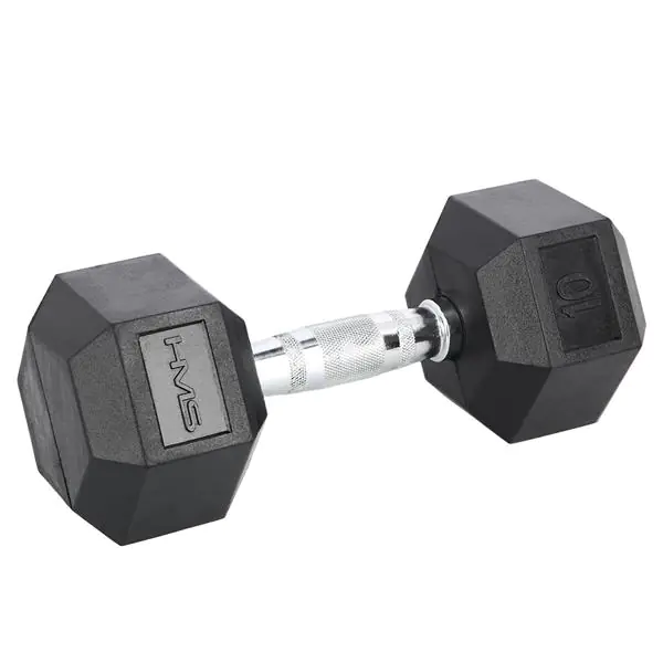 ⁨HEX PRO BLACK 10 KG DUMBBELL HMS⁩ at Wasserman.eu