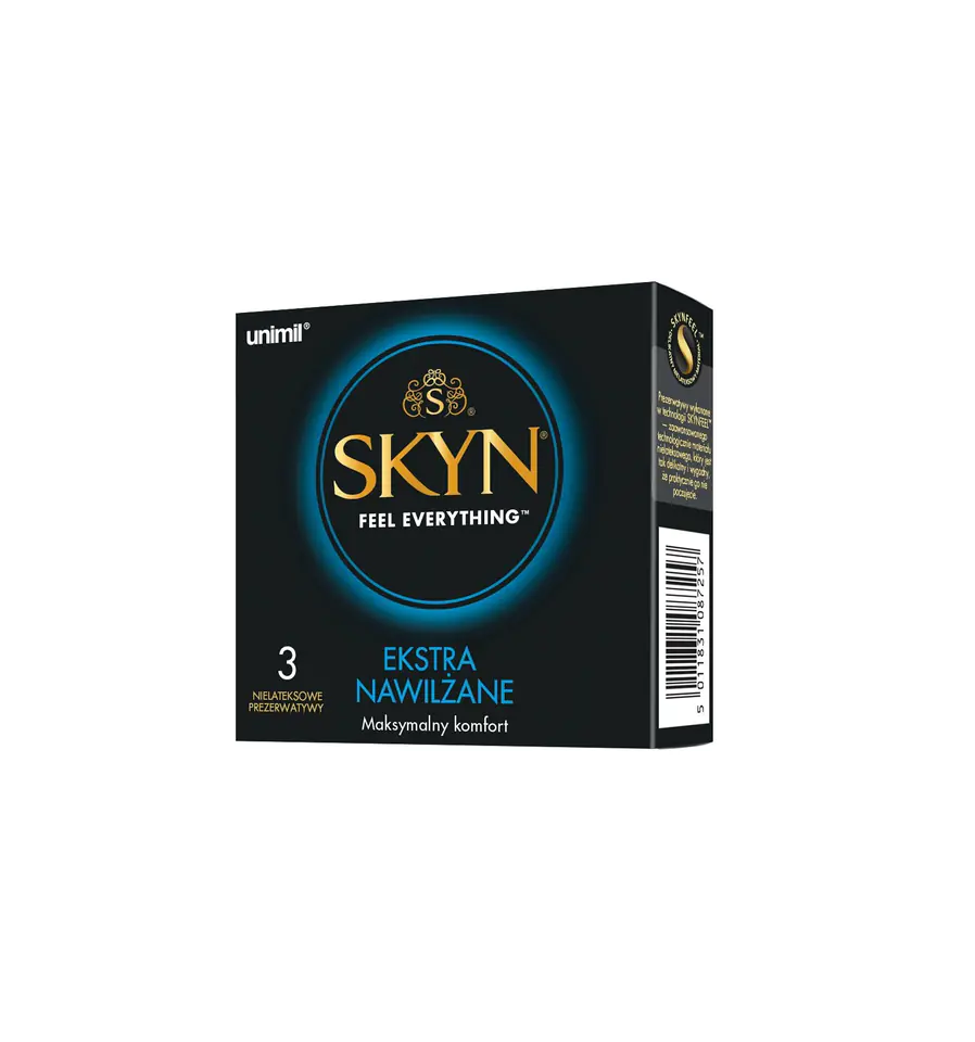 ⁨Unimil SKYN Extra Moistened Non-Latex (1 pcs/3 pcs.)⁩ at Wasserman.eu