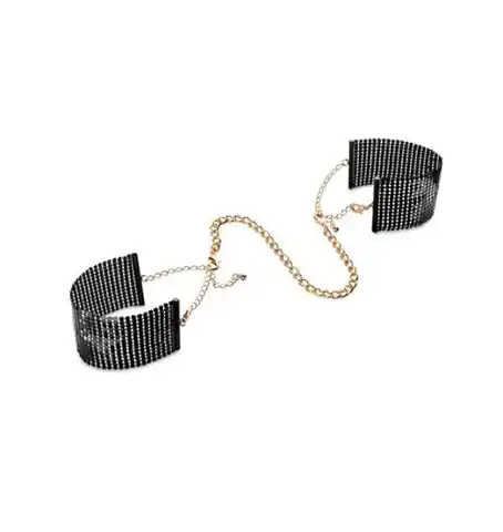⁨Bijoux Indiscrets - Désir Métallique Handcuffs (czarne)⁩ w sklepie Wasserman.eu