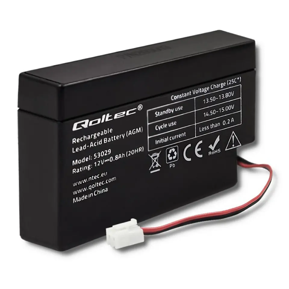 AGM battery 12V 0.8Ah max.12A at Wasserman.eu