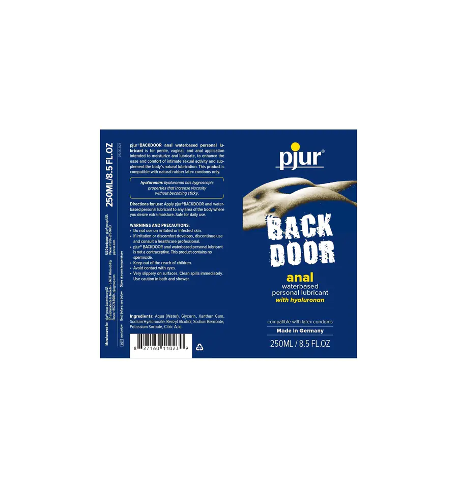 ⁨Pjur - Back Door Comfort Water Glide 250 ml⁩ at Wasserman.eu