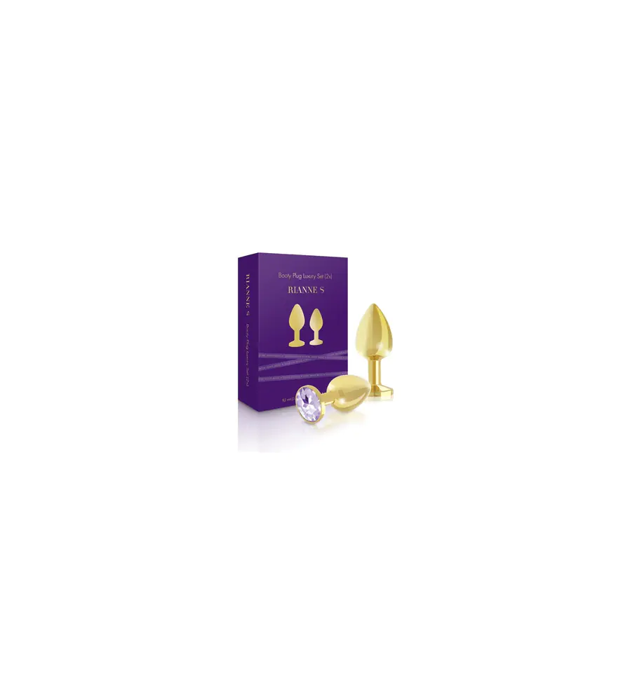 ⁨Rianne S - Booty Plug Luxury Set 2x Gold⁩ at Wasserman.eu