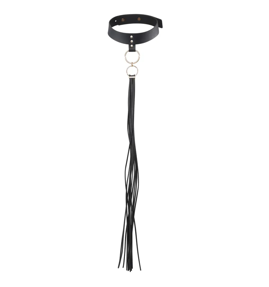 ⁨Bijoux Indiscrets - MAZE Tassel Choker Black⁩ w sklepie Wasserman.eu