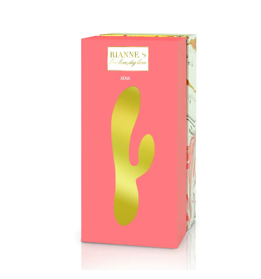 ⁨Rianne S ESSENTIALS - Xena Rabbit Vibrator Peach & Coral⁩ w sklepie Wasserman.eu