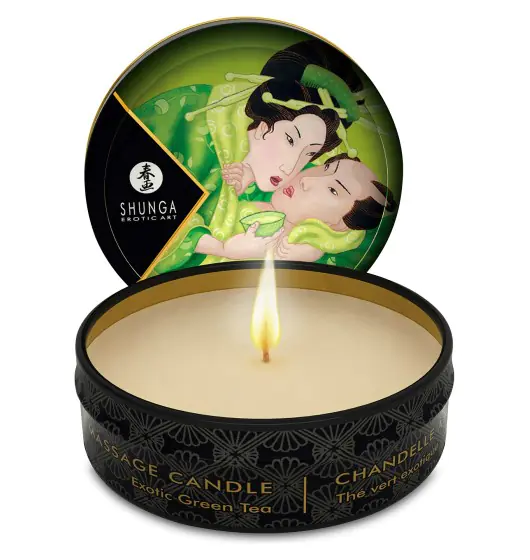 ⁨Shunga - Zenitude / Exotic Green Tea Massage Candle 30 ml⁩ at Wasserman.eu