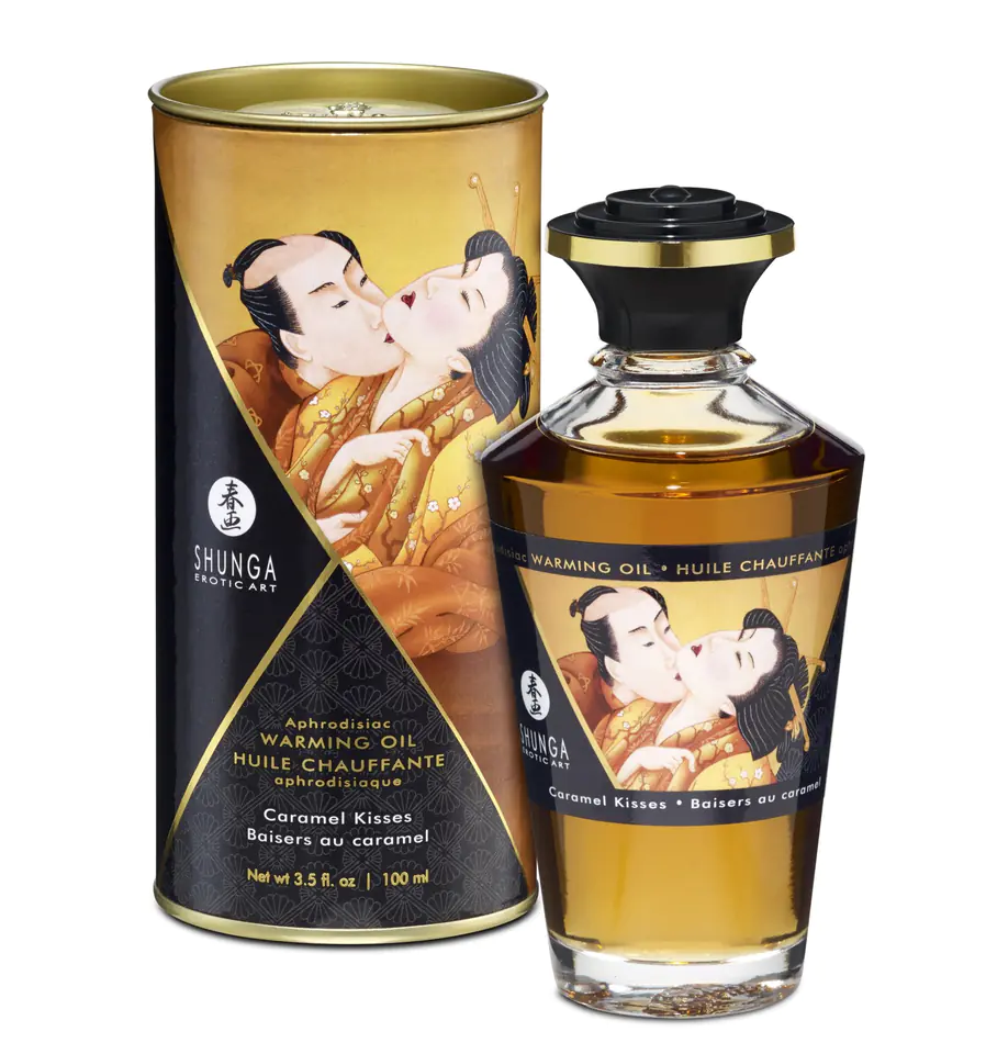 ⁨Shunga - Aphrodisiac Oil Caramel Kisses 100 ml⁩ at Wasserman.eu