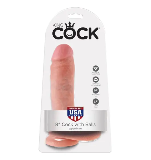 King Cock 8" Cock with Balls Flesh w sklepie Wasserman.eu