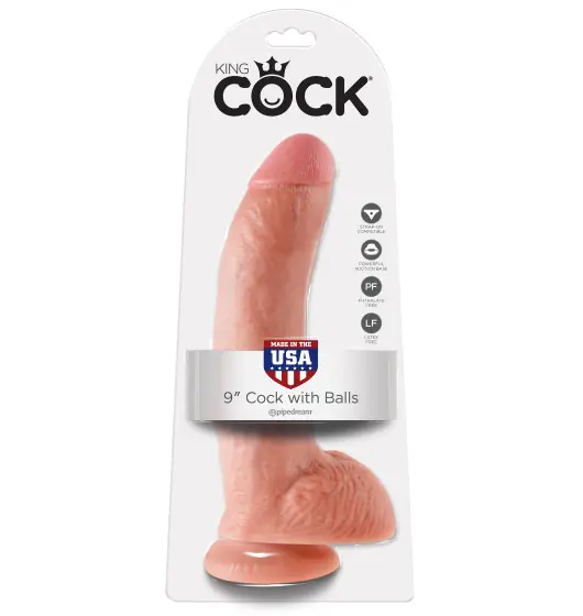 ⁨King Cock 9" Cock with Balls Flesh⁩ at Wasserman.eu