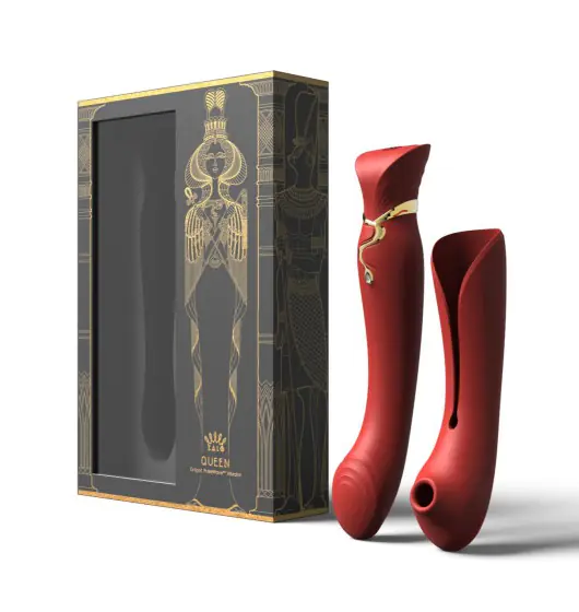 ⁨Zalo Legend Queen Set G-Spot Pulse Wave Vibrator Wine Red⁩ w sklepie Wasserman.eu