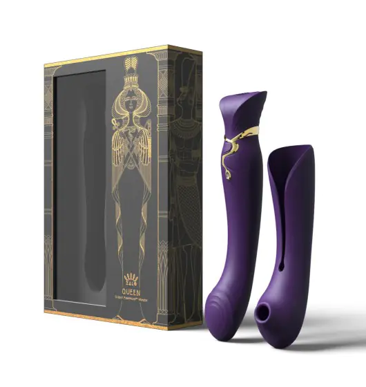 ⁨Zalo Legend Queen Set G-Spot Pulse Wave Vibrator Twilight Purple⁩ at Wasserman.eu