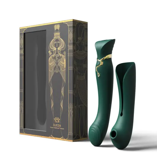 ⁨Zalo Legend Queen Set G-Spot Pulse Wave Vibrator Jewel Green⁩ w sklepie Wasserman.eu