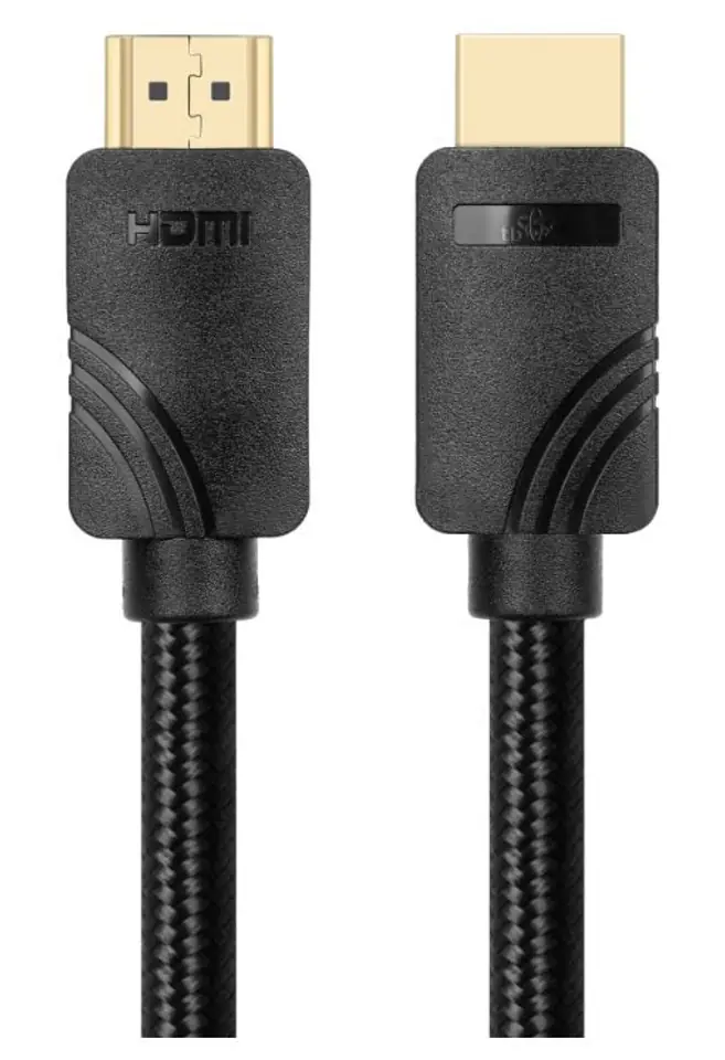 ⁨Kabel HDMI v 2.1 premium 2m czarny⁩ w sklepie Wasserman.eu