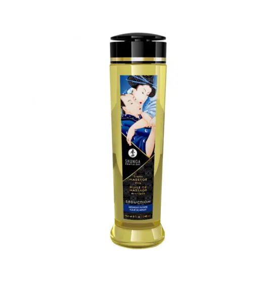 ⁨Shunga Erotic Massage Oil Seduction / Midnight Flower 240ml⁩ at Wasserman.eu