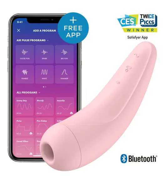 ⁨Satisfyer Curvy 2+ Pink with App incl. Bluetooth and App⁩ at Wasserman.eu