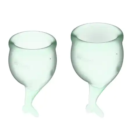 ⁨Feel Secure Menstrual Cup Set Light Green⁩ w sklepie Wasserman.eu
