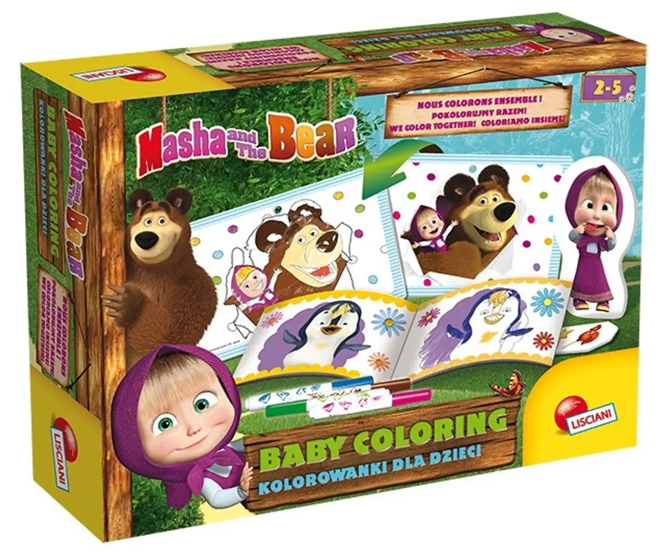 Coloring book Masha and Bear at Wasserman.eu