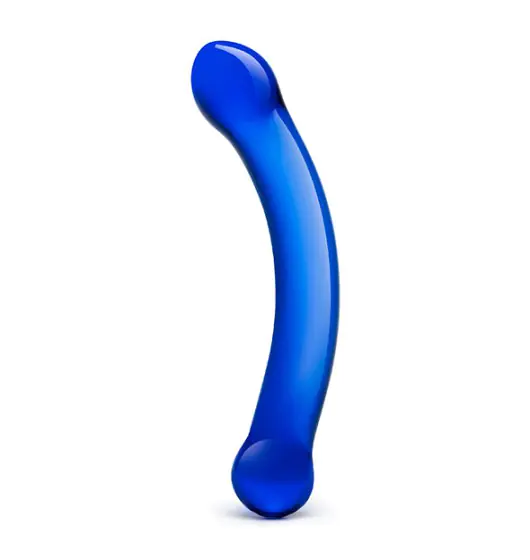 ⁨Glas - Curved G-Spot Glass Dildo Blue⁩ w sklepie Wasserman.eu