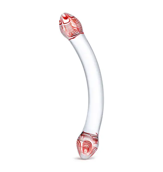 ⁨Glas - Red Head Double Glass Dildo⁩ w sklepie Wasserman.eu