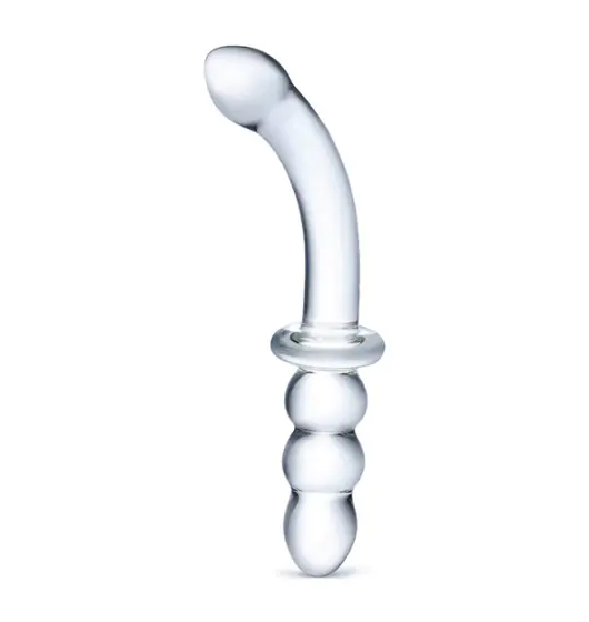 ⁨Glas - Ribbed G-Spot Glass Dildo⁩ at Wasserman.eu
