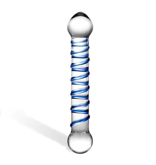 ⁨Glas - Spiral Dildo⁩ at Wasserman.eu