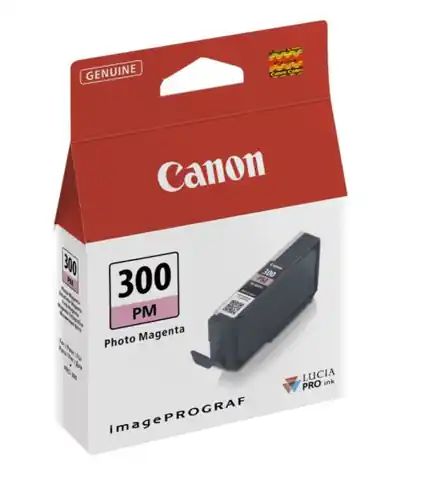 ⁨Canon oryginalny ink / tusz PFI-300P M, photo magenta, 14,4ml, 4198C001, Canon imagePROGRAF PRO-300⁩ w sklepie Wasserman.eu