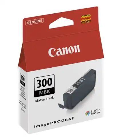 ⁨Canon oryginalny ink / tusz PFI300MBK, matte black, 14,4ml, 4192C001, Canon imagePROGRAF PRO-300⁩ w sklepie Wasserman.eu