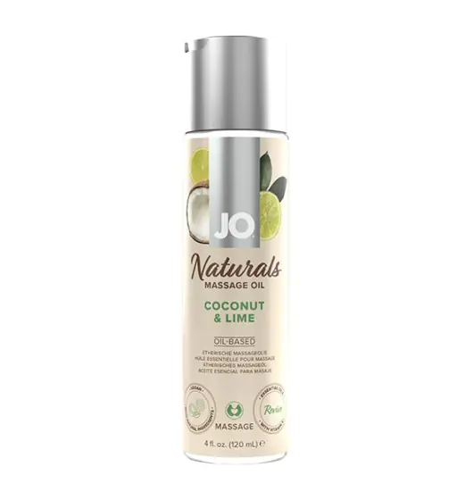 ⁨JO Naturals Massage Oil Coconut & Lime System 120 ml⁩ at Wasserman.eu