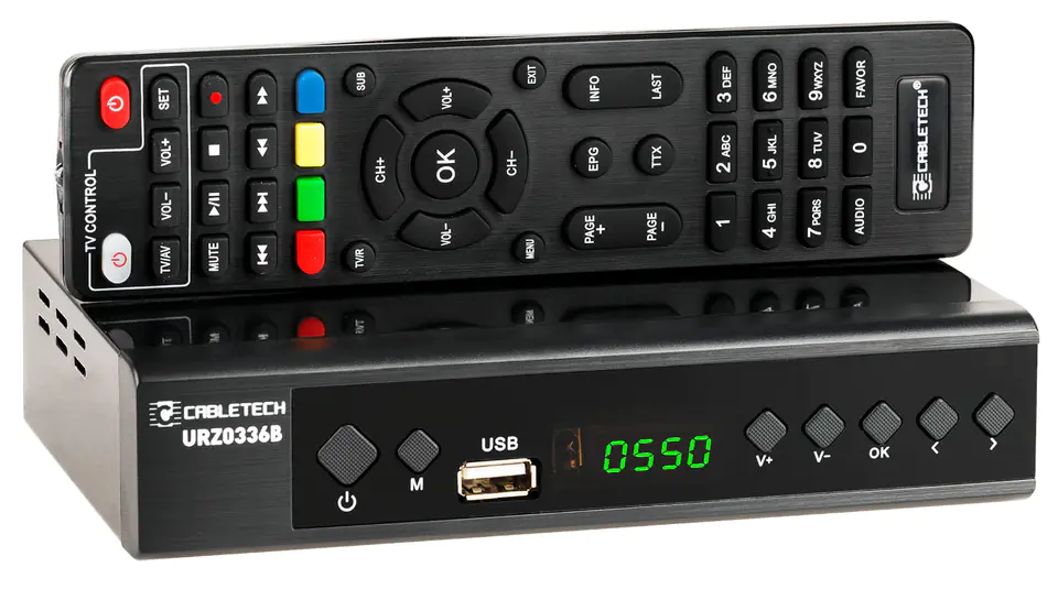Tuner DVB-T2/C HEVC H.265 USB Cabletech URZ0336B w sklepie Wasserman.eu