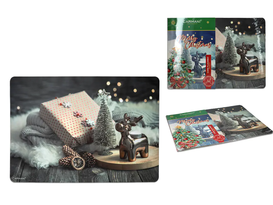 ⁨Cork plate pad - Christmas (CARMANI)⁩ at Wasserman.eu