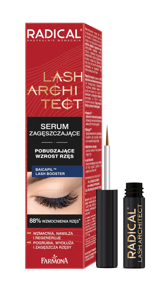 ⁨Farmona Radical Lash Architect Serum zagęszczające  - pobudzające wzrost rzęs 5ml⁩ w sklepie Wasserman.eu