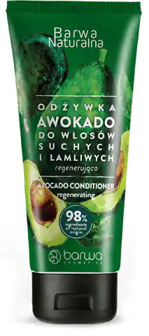 ⁨BARWA Naturalna Awokado Odżywka regenerująca do włosów suchych i łamliwych 200ml⁩ w sklepie Wasserman.eu