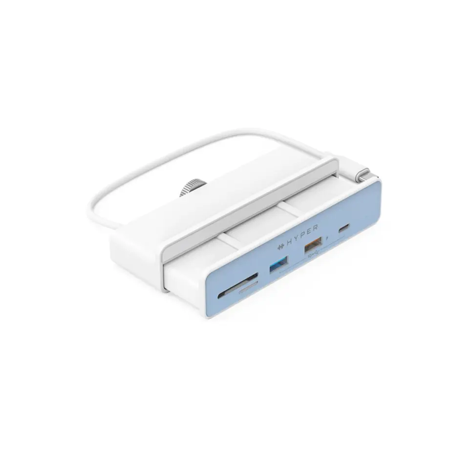 ⁨Hub Hyper 6-in-1 USB-C dla  iMac 24 cale (2021), HDMI, USB-C, 2x USB-A, SD, MiniSD, 7x kolor⁩ w sklepie Wasserman.eu