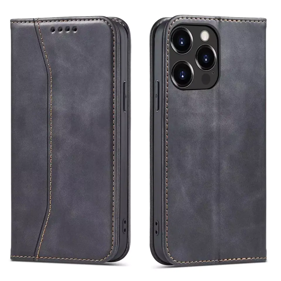 ⁨Magnet Fancy Case Case for iPhone 13 Pro Max Card Wallet Case Card Stand Black⁩ at Wasserman.eu