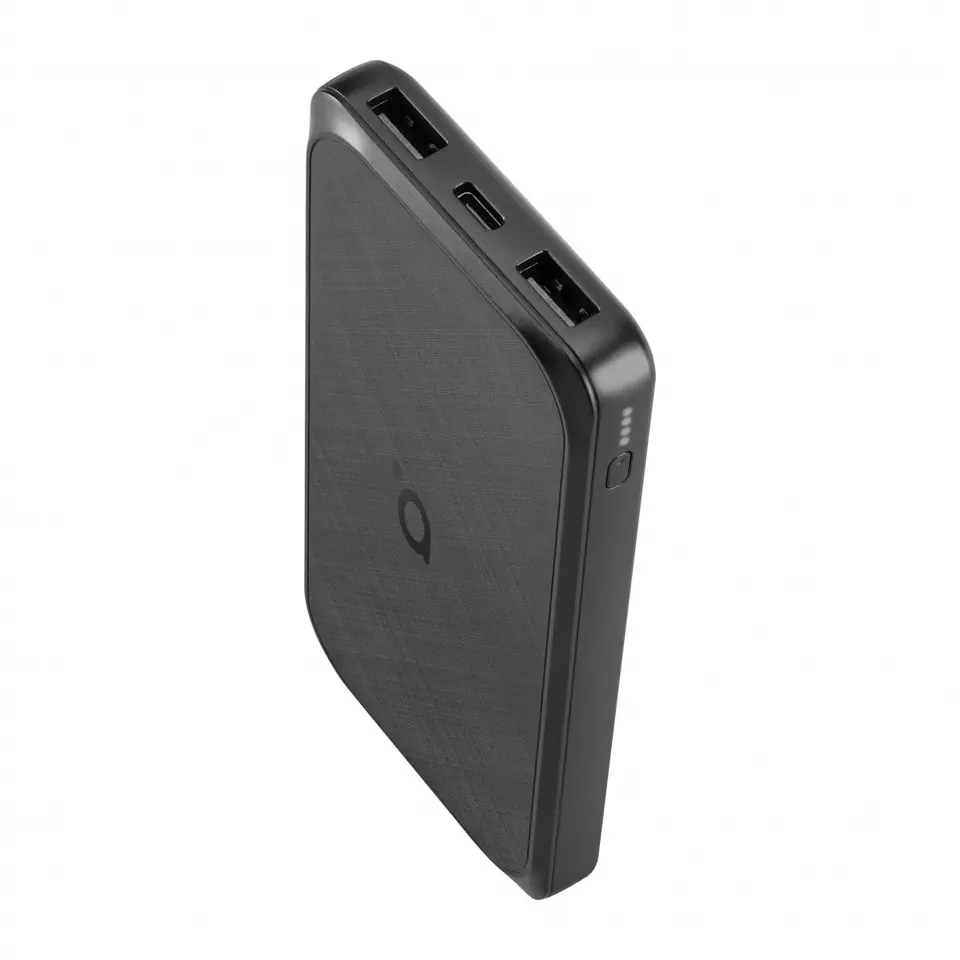 PB102 Powerbank 10.000 mAh(2x USB 2,1A (Type-C + MicroUSB), black at Wasserman.eu