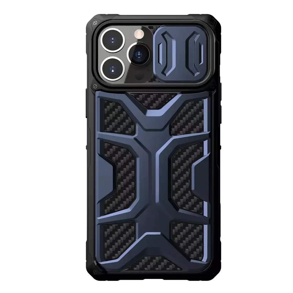 ⁨Nillkin Adventruer Case Case for iPhone 13 Pro Armored Case with Camera Cover Blue⁩ at Wasserman.eu