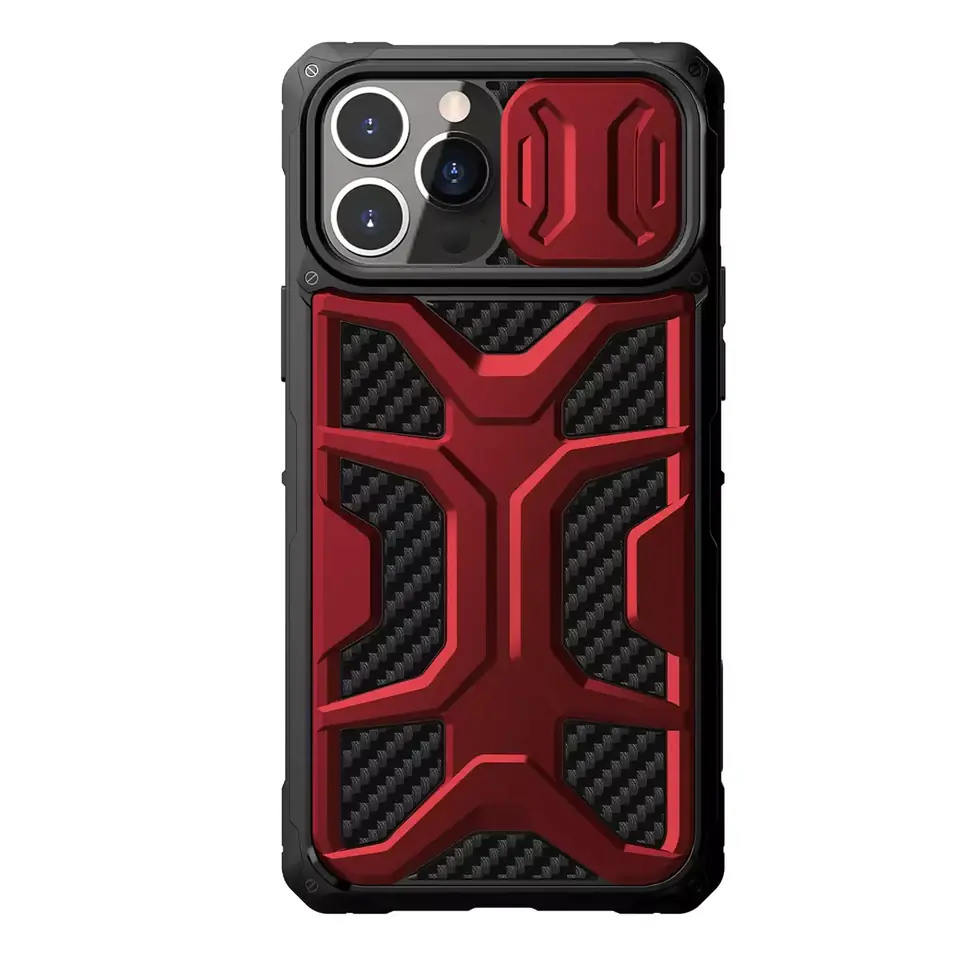 ⁨Nillkin Adventruer Case Case for iPhone 13 Pro Armored Case with Camera Cover Red⁩ at Wasserman.eu