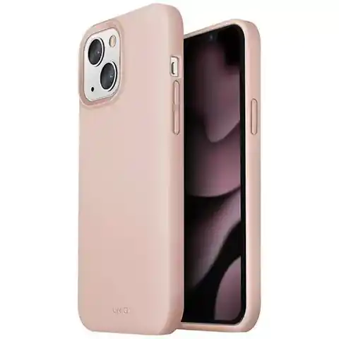 ⁨UNIQ etui Lino iPhone 13 6,1" różowy/blush pink⁩ w sklepie Wasserman.eu